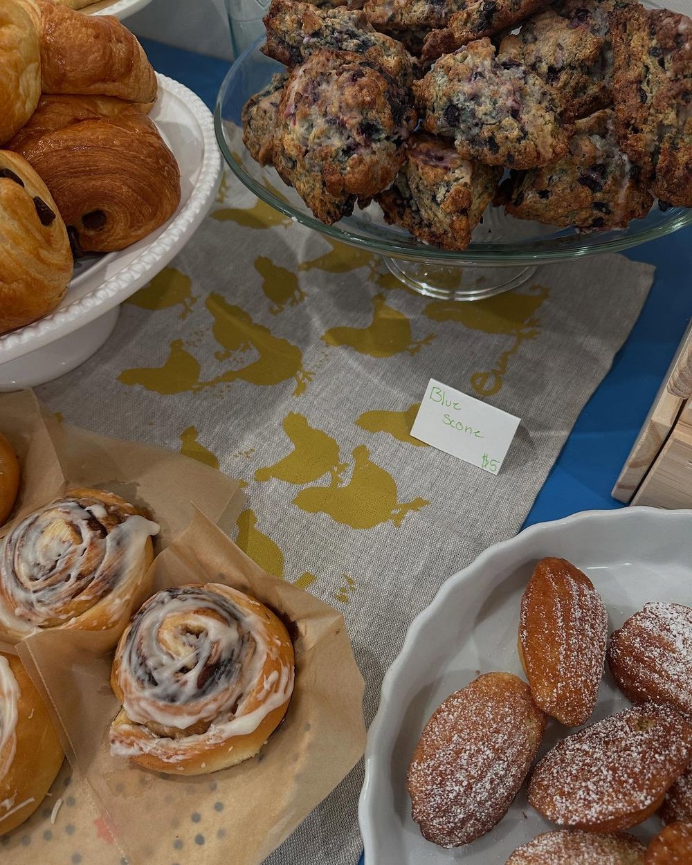 Cinnamon rolls and morning pastries